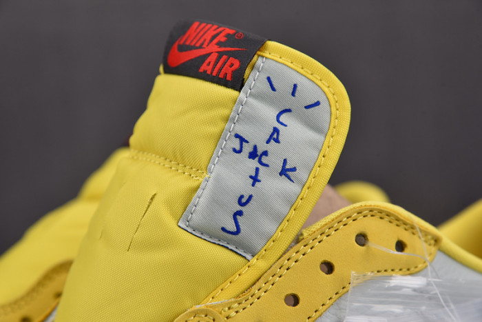 travis scott x air jordan 1 low og “canary” dz4137-700