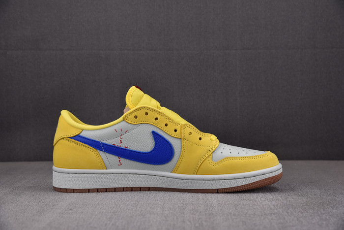 travis scott x air jordan 1 low og “canary” dz4137-700