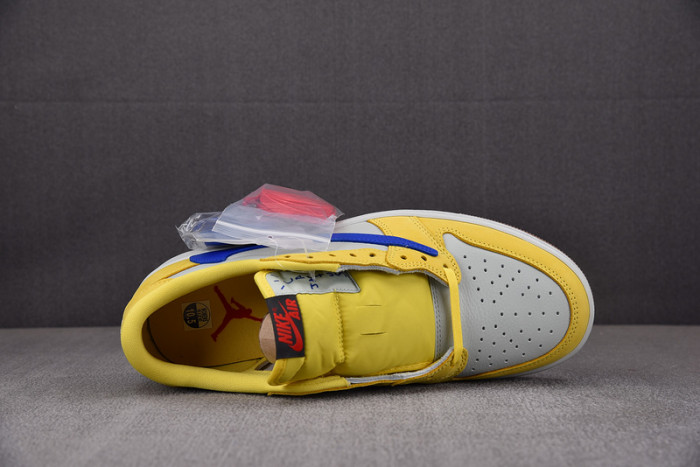 travis scott x air jordan 1 low og “canary” dz4137-700