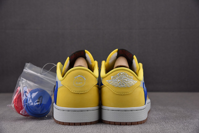 travis scott x air jordan 1 low og “canary” dz4137-700