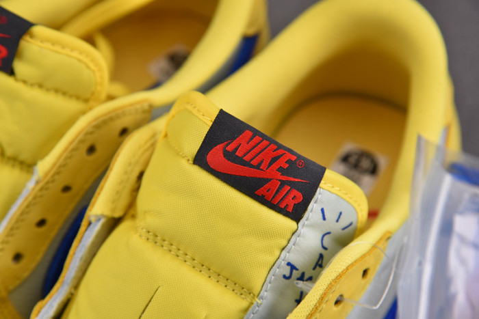 travis scott x air jordan 1 low og “canary” dz4137-700