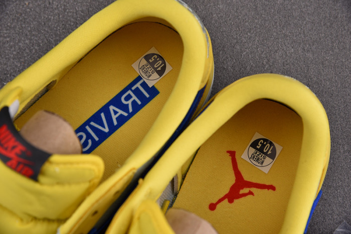 travis scott x air jordan 1 low og “canary” dz4137-700