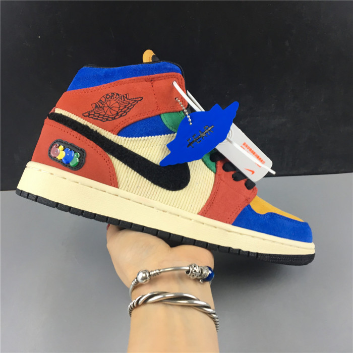 air jordan 1 mid blue the great cu2805-100