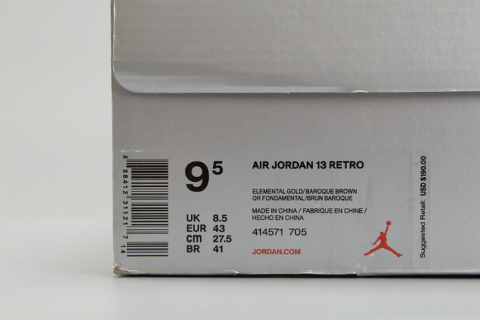 air jordan 13 retro "wheat " baroque brown 414571-705