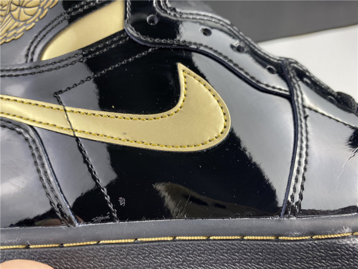 air jordan 1 high og patent ‘black gold’ 555088-032