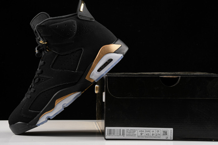 air jordan 6 dmp defining moments 2020 black gold ct4954-007