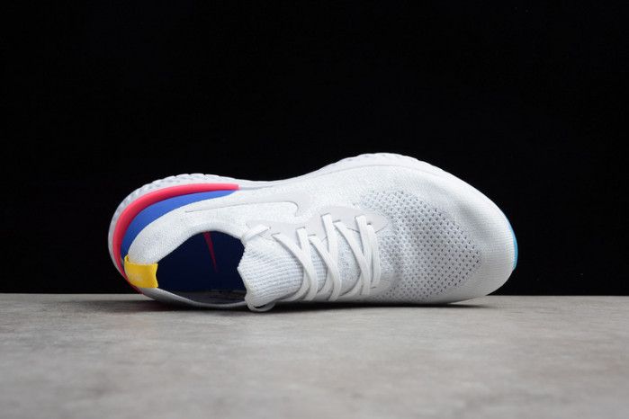 nike epic react flyknit white aq0067-101