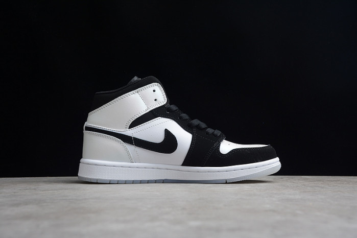 air jordan 1 mid white black Di*m*nd dh6933-100