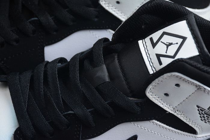 air jordan 1 mid white black Di*m*nd dh6933-100