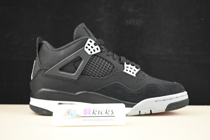 air jordan 4 “black canvas” dh7138-006