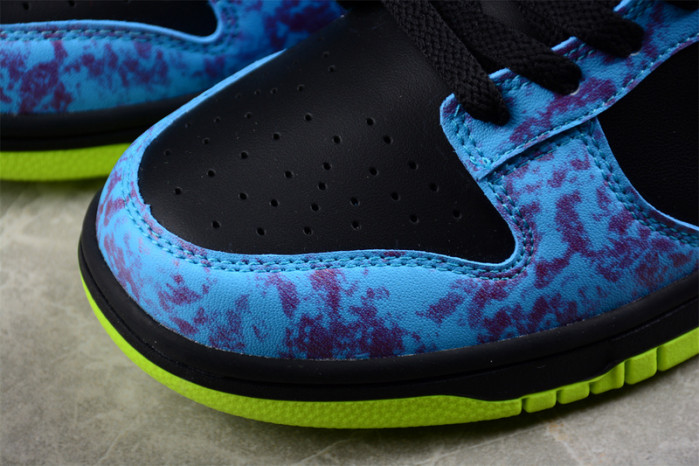 nike dunk low se acid wash baltic blue volt dv1694-900