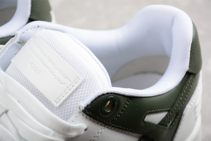 OW Out Of Office OOO Low Tops White Khaki OMIA189S23LEA0015901