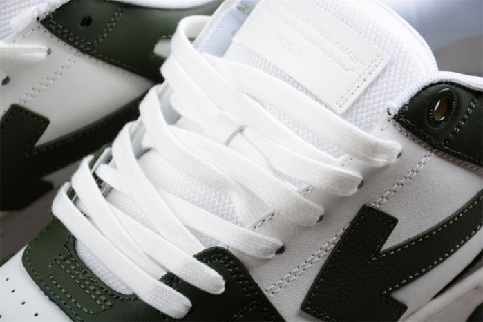 OW Out Of Office OOO Low Tops White Khaki OMIA189S23LEA0015901