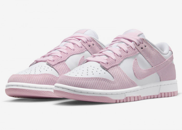 nike dunk low "pink corduroy" fn7167-100