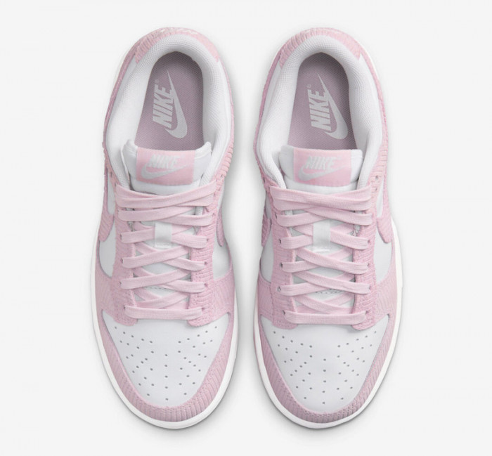 nike dunk low "pink corduroy" fn7167-100