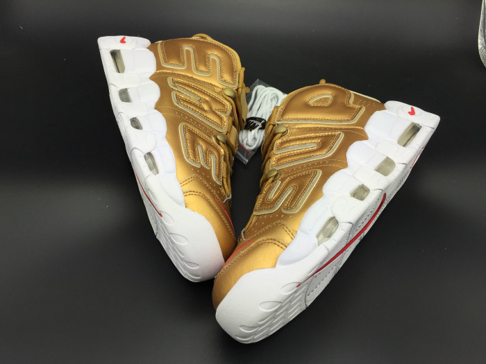 nike air more uptempo "S*p*e" metallic gold/white 902290-700
