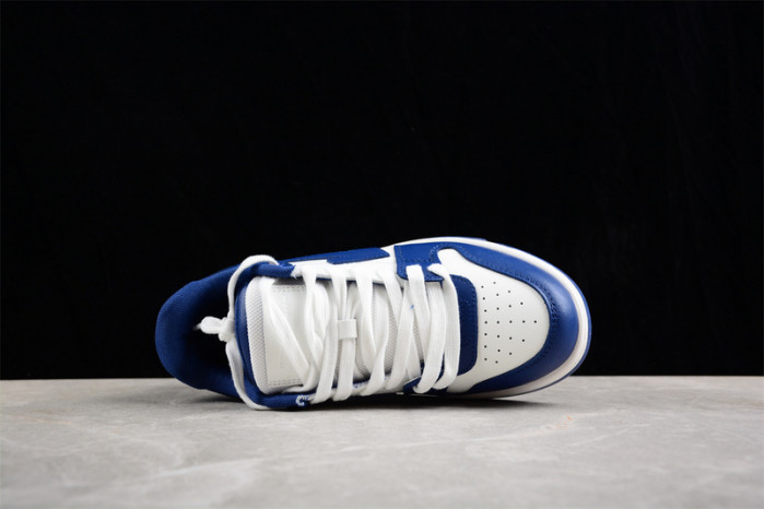 OW Out Of Office "OOO" Low Tops Dark Blue White OMIA189S22LEA0010142