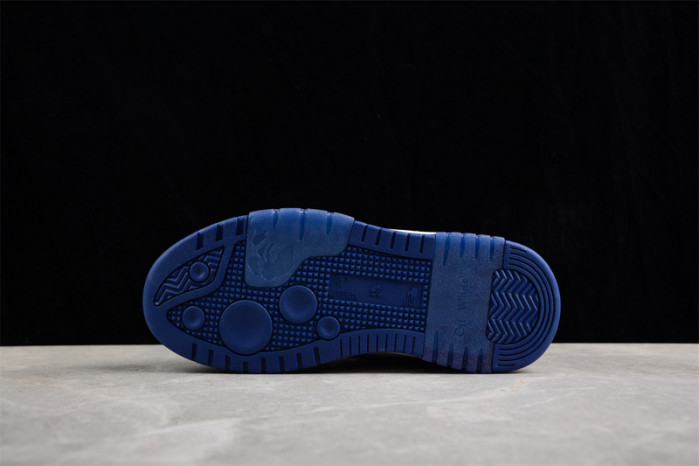 OW Out Of Office "OOO" Low Tops Dark Blue White OMIA189S22LEA0010142