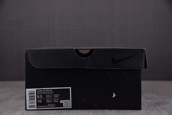 nike kobe 8 protro “wolf grey” hf9550-002