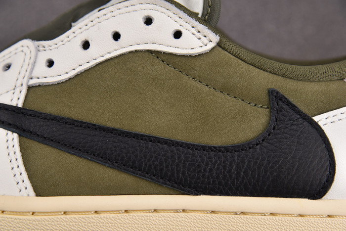 travis scott x air jordan 1 low og “medium olive” dm7866-200