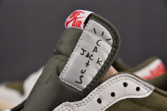 travis scott x air jordan 1 low og “medium olive” dm7866-200