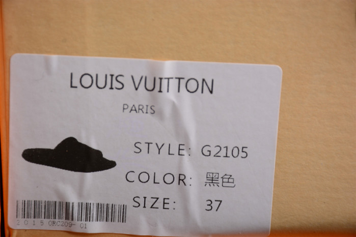 l&v slipper black 15