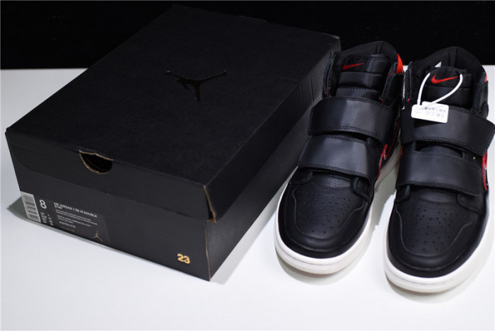 jordan 1 high double strap black red aq7924-106