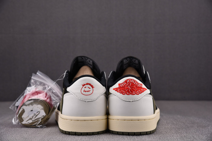 travis scott x air jordan 1 low og “olive” dz4137-106