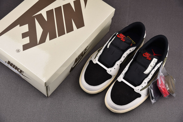 travis scott x air jordan 1 low og “olive” dz4137-106