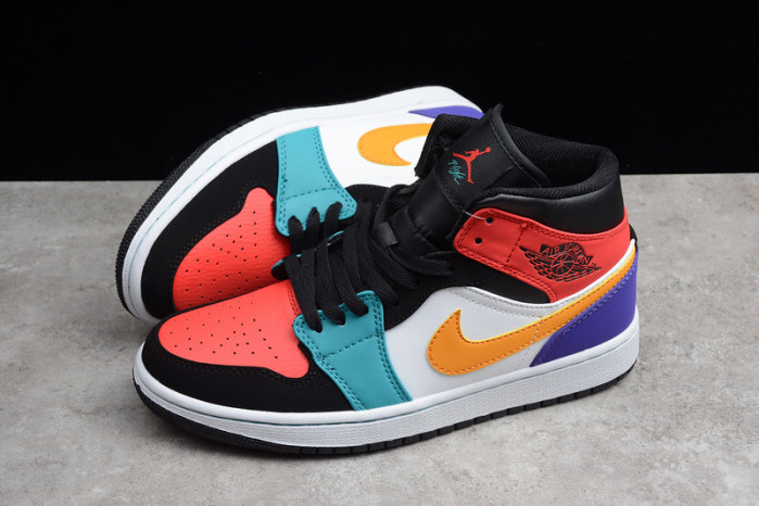 air jordan 1 mid multi-color 554724-125
