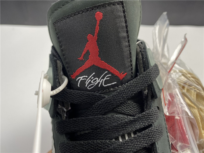 ofw x air jordan 4 “bred” black/red cv9388-001