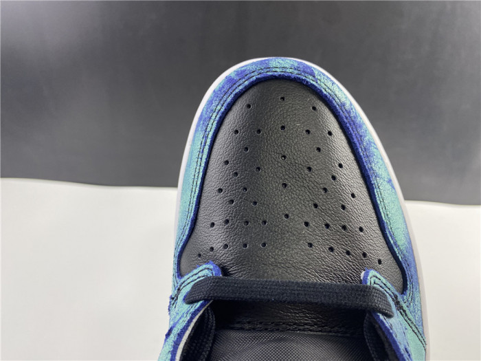 air jordan 1 tie-dye white black aurora green cd0461-100