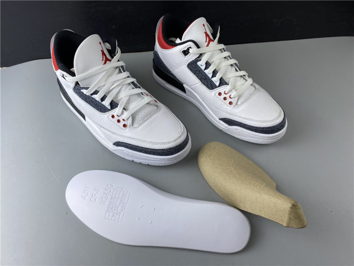 air jordan 3 retro denim "fire red" cz6431-100