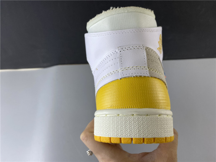 ofw air jordan 1 retro yellow white aq0818-149