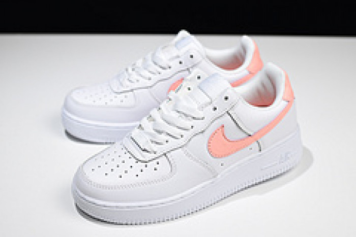 nike womens air force 1 low white pink ah0287-102