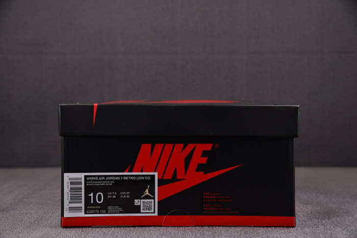 air jordan 1 low og wmns "oxidized green" cz0775-133