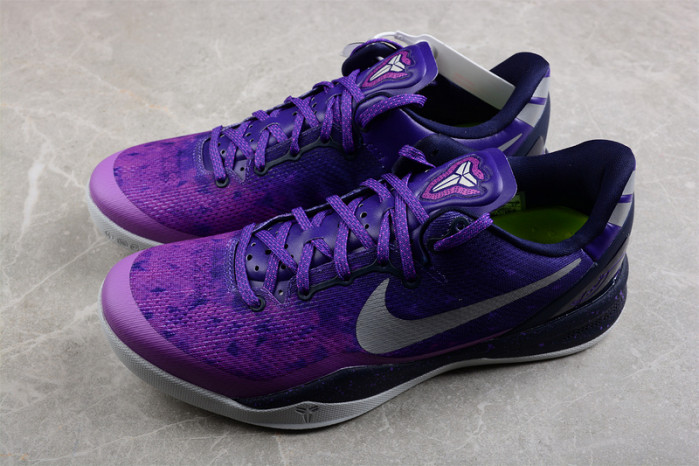 nike kobe 8 playoffs purple platinum 555035-500