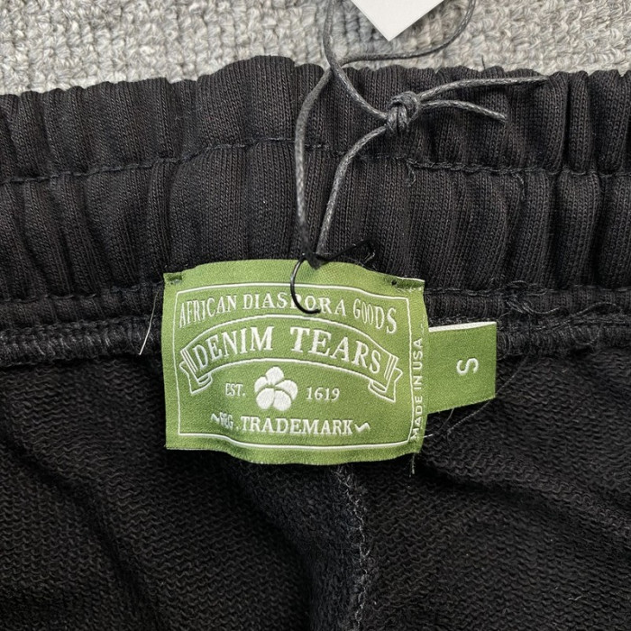 denim tears sweatpants black dt02
