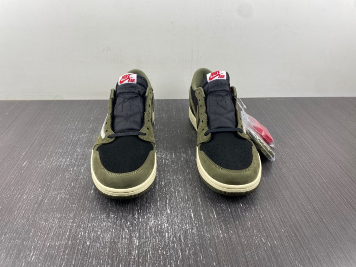 travis scott x air jordan 1 low og “black olive” dm7866-002