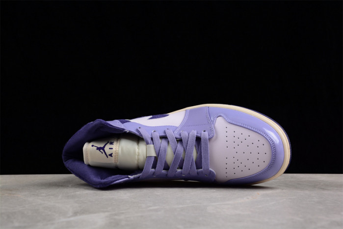 air jordan 1 mid se chenille sky j light purple (women
