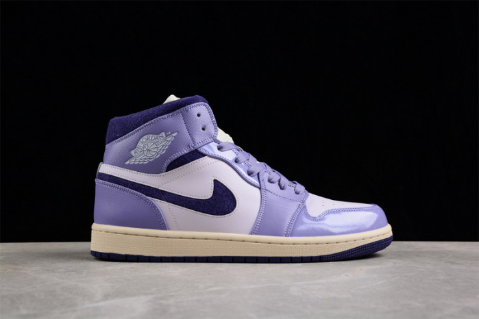 air jordan 1 mid se chenille sky j light purple (women