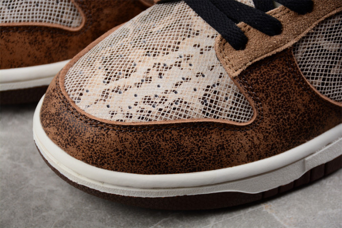 nike dunk low premium co.jp brown snakeskin fj5434-120